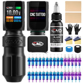 CNC E77 Tattoo Machine Kit – Wireless Pen, Dual Batteries, 30 Pcs Cartridge, 30 ml Ink & Accessories (US Only)