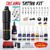 Solong Rotary Tattoo Kit Complete for Starters EK128B-1