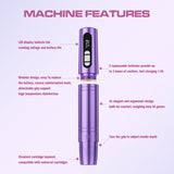 Quelle Wireless Permanent Makeup Tattoo Pen Machine LED Screen
