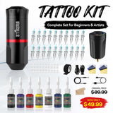 STIGMA Tattoo Machine Kit Q49 Tattoo Machines with 7 Color Inks & 20PCS Cartridges