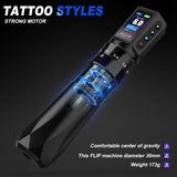 E751 Wireless Tattoo Pen with 7 Stroke Lengths & Dual 1600mAh Batteries – Long Runtime & Precision Control