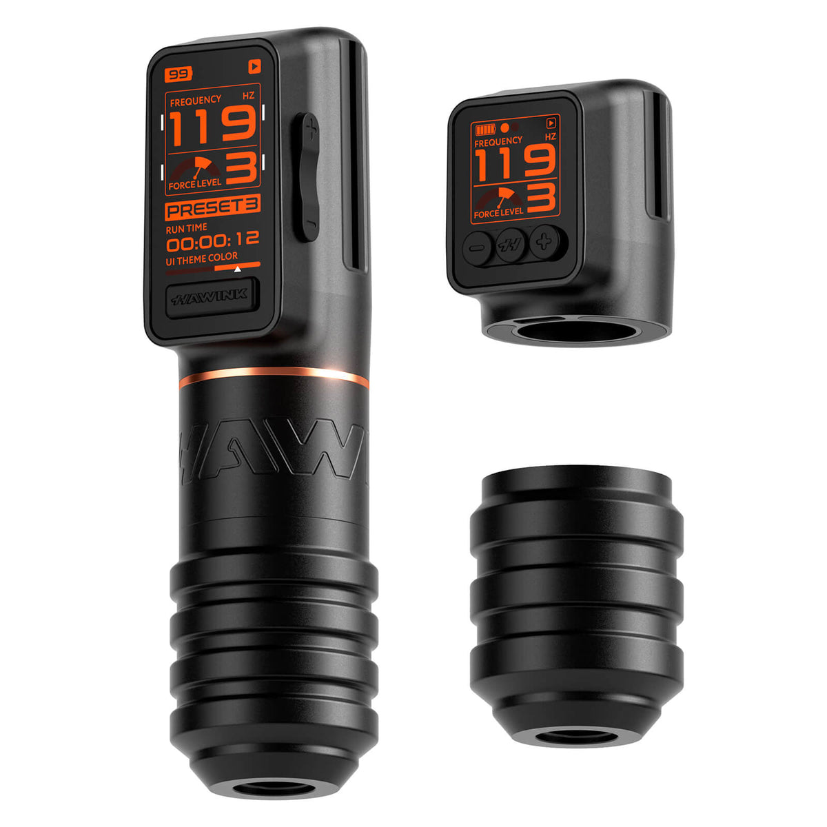 H1 Wireless Tattoo Pen Machine - Adjustable Stroke (3.5/4.0/4.5mm), Smart Color Screen, 1520mAh Battery Rotary Tattoo Machine
