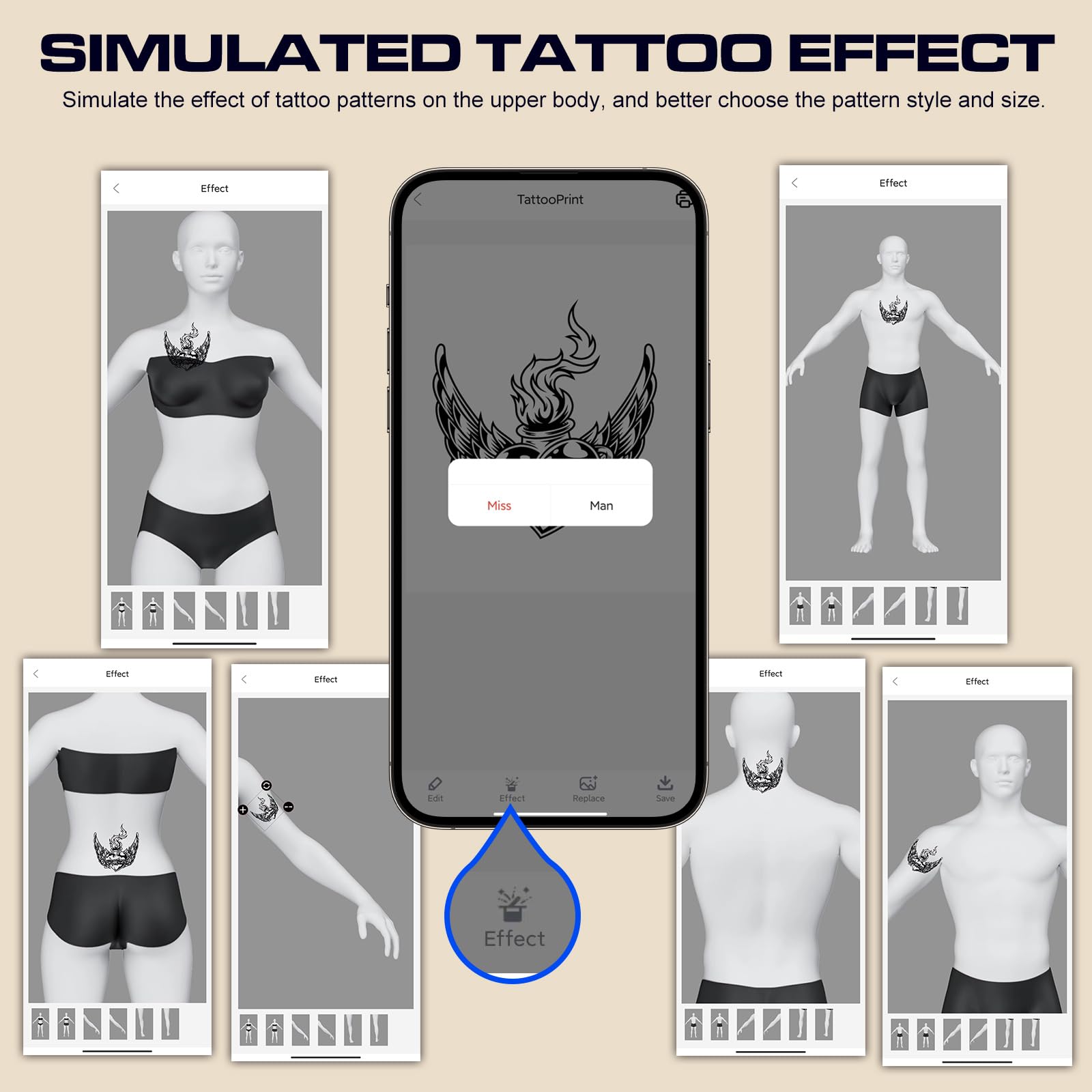 CNC P8008 Bluetooth Tattoo Stencil Printer