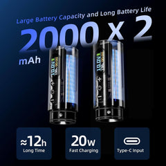 SOLONG E97 Tattoo Machine with Two Fast Charging Batteries Digital LED Display Rotary Tattoo Pen for Artists Black