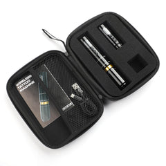 SOLONG E97 Tattoo Machine with Two Fast Charging Batteries Digital LED Display Rotary Tattoo Pen for Artists Black