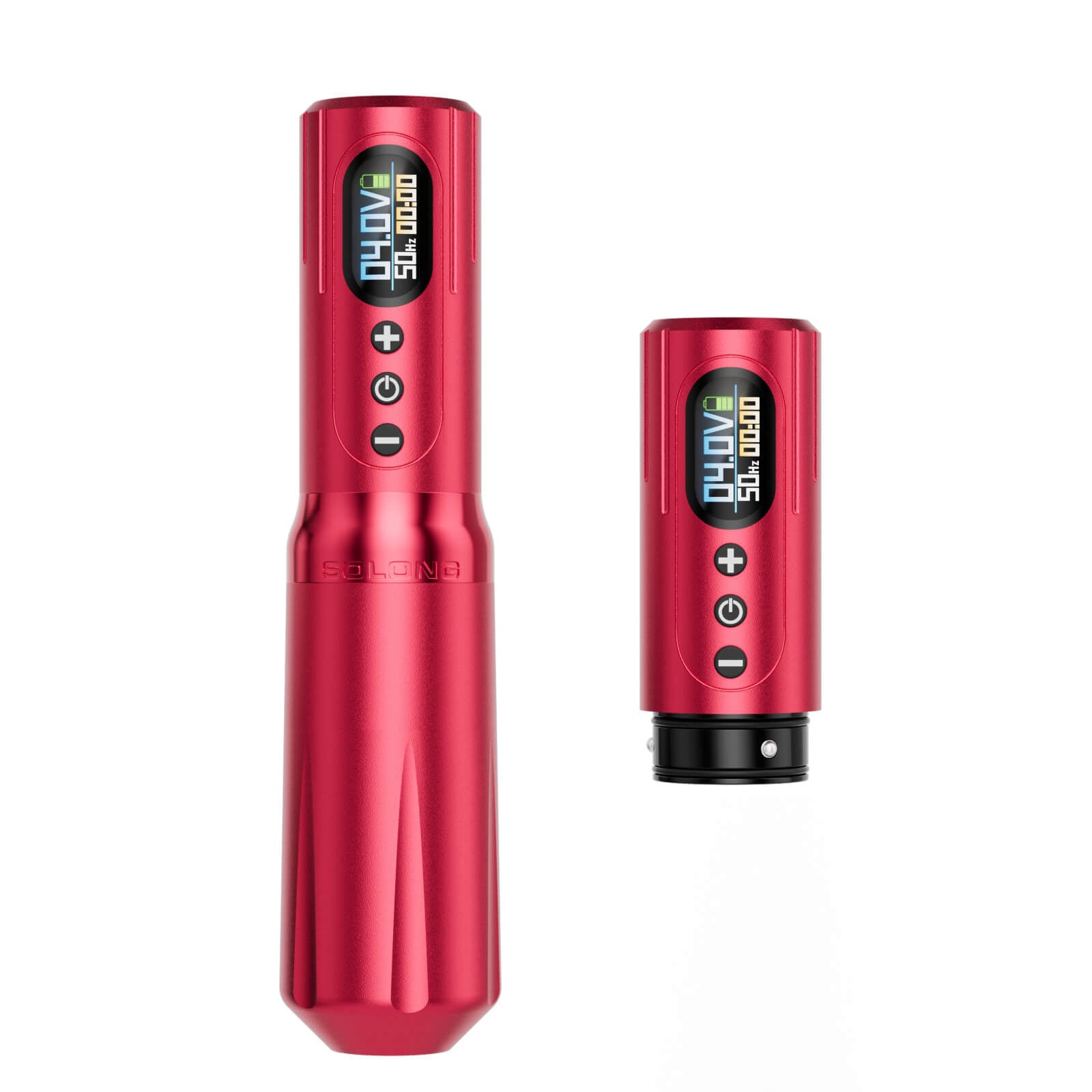 Solong Stroke 4.0mm Tattoo Machine E98 with 2 Batteries, Brushless Motor, Fast Charge