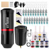 STIGMA Tattoo Machine Kit Q49 Tattoo Machines with 7 Color Inks & 20PCS Cartridges