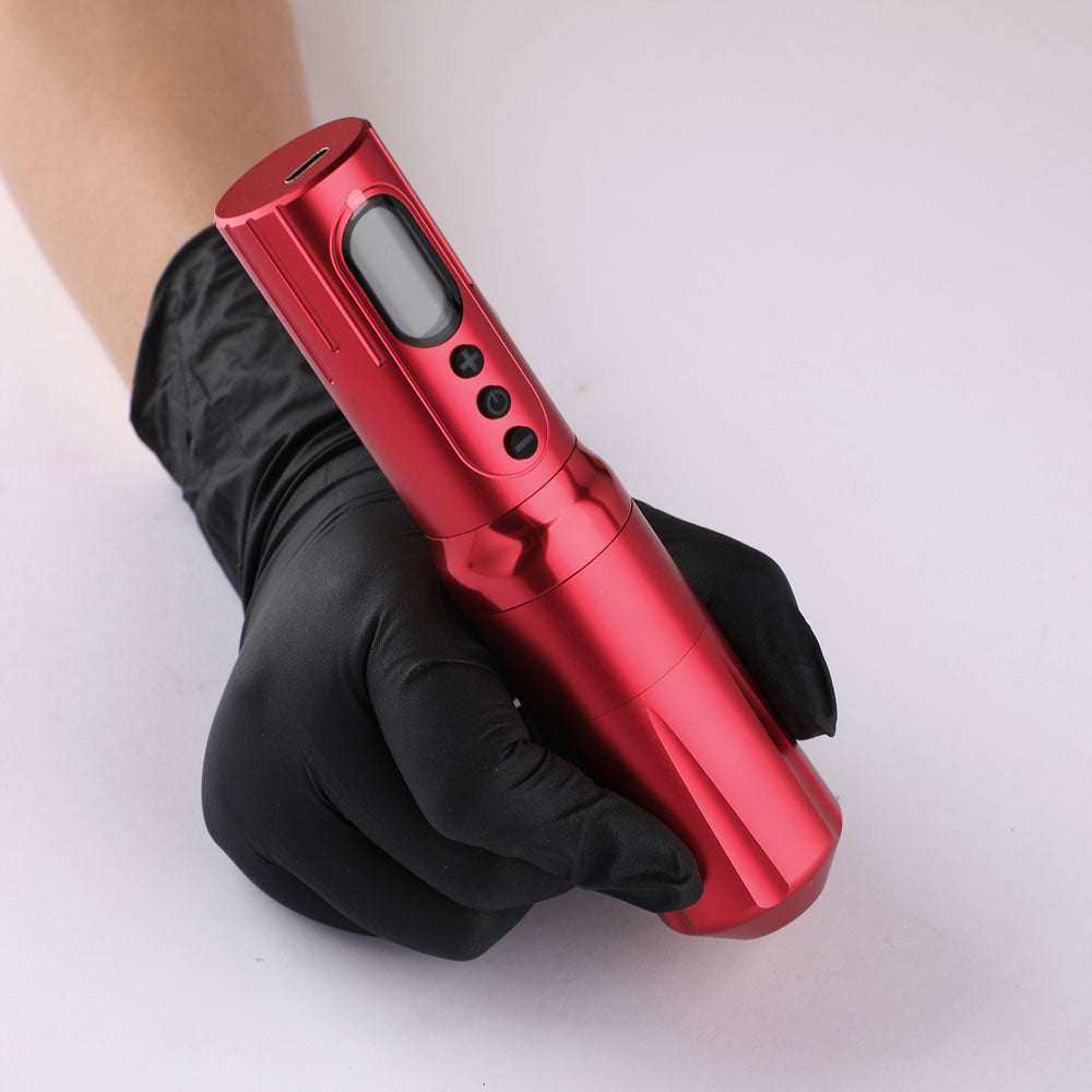 Solong Stroke 4.0mm Tattoo Machine E98 with 2 Batteries, Brushless Motor, Fast Charge