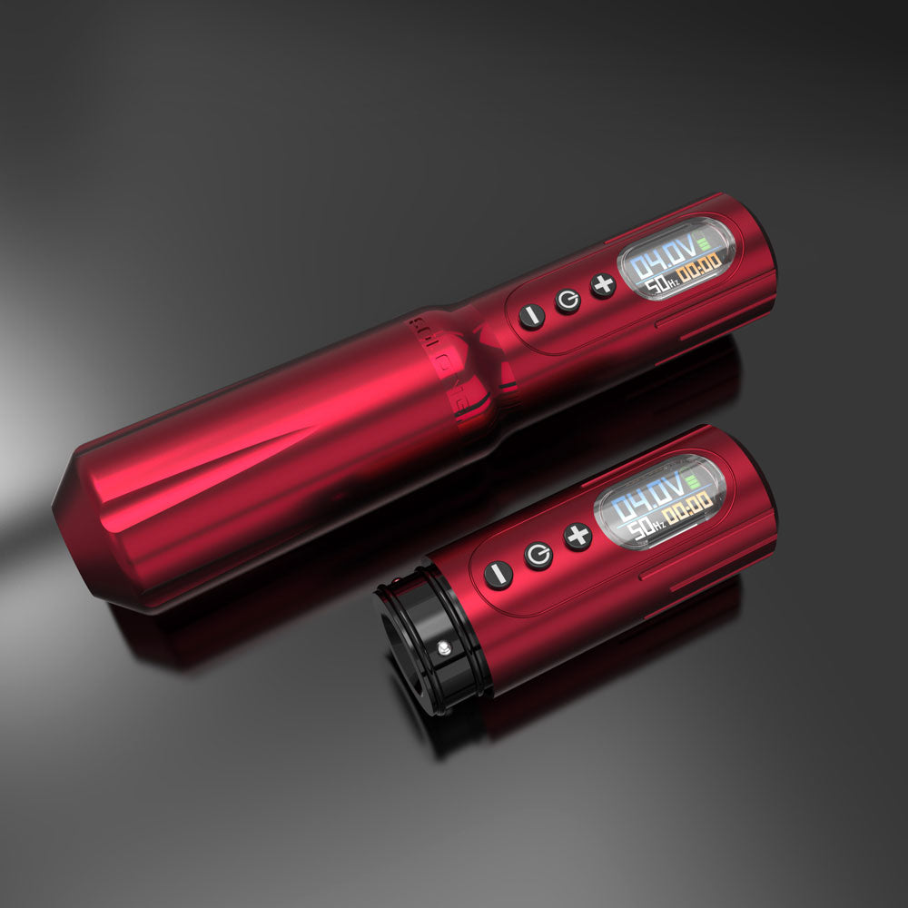 Solong Stroke 4.0mm Tattoo Machine E98 with 2 Batteries, Brushless Motor, Fast Charge