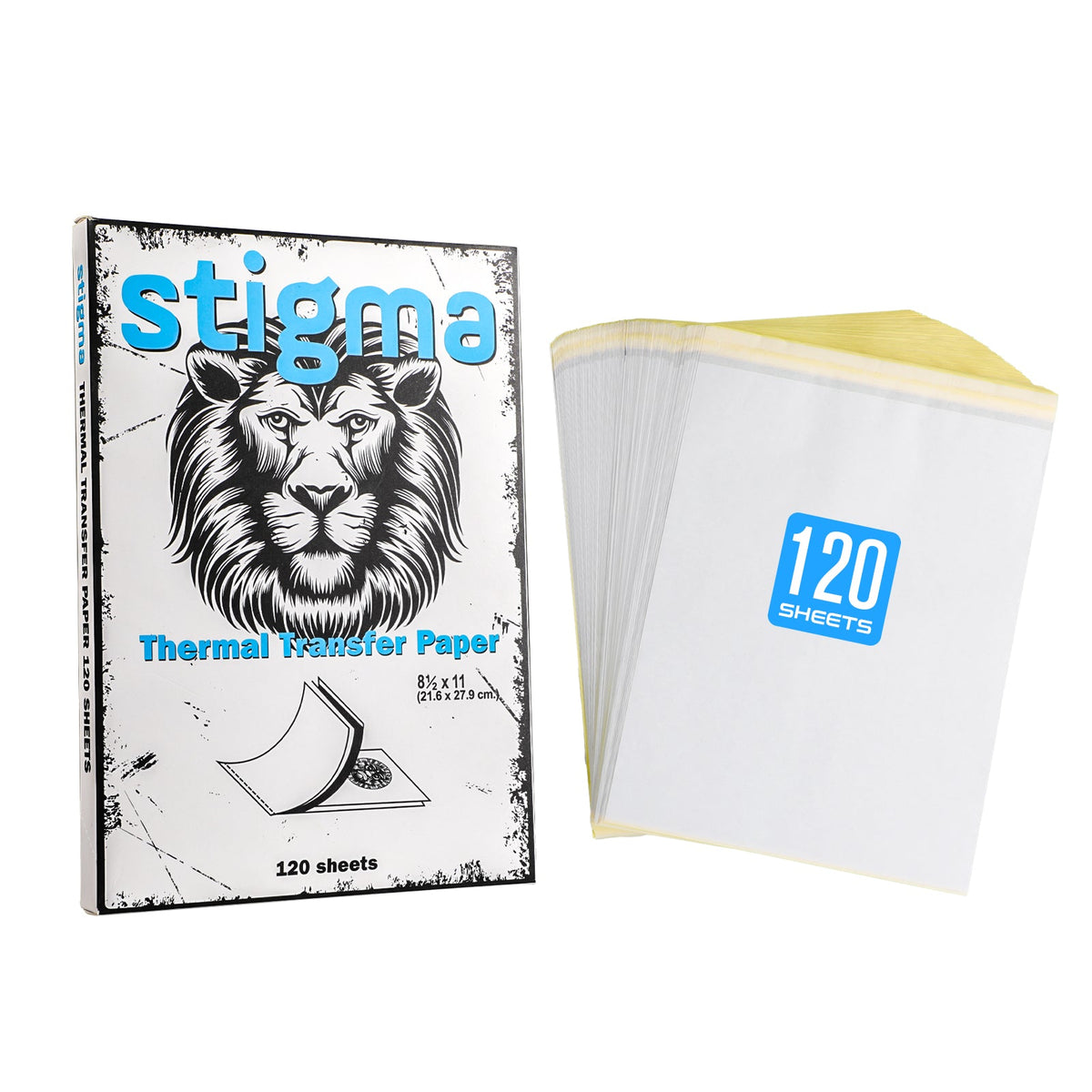 STIGMA 120 Sheets Tattoo Transfer Paper,4 Layers Tattoo Stencil Paper,Transfer Paper for Tattooing A4 Size