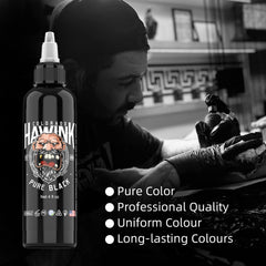 Tattoo Ink Pure Black and Concentrated Black 15-240ml HAWINK (sig)