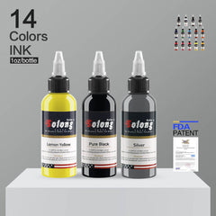 Tattoo Ink Color Set 7/14 PCS 30ml Solong