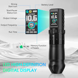 Solong E201 Wireless Tattoo Pen with 7 Stroke Lengths & Dual 1800mAh Batteries – 14H Runtime, High Torque Motor