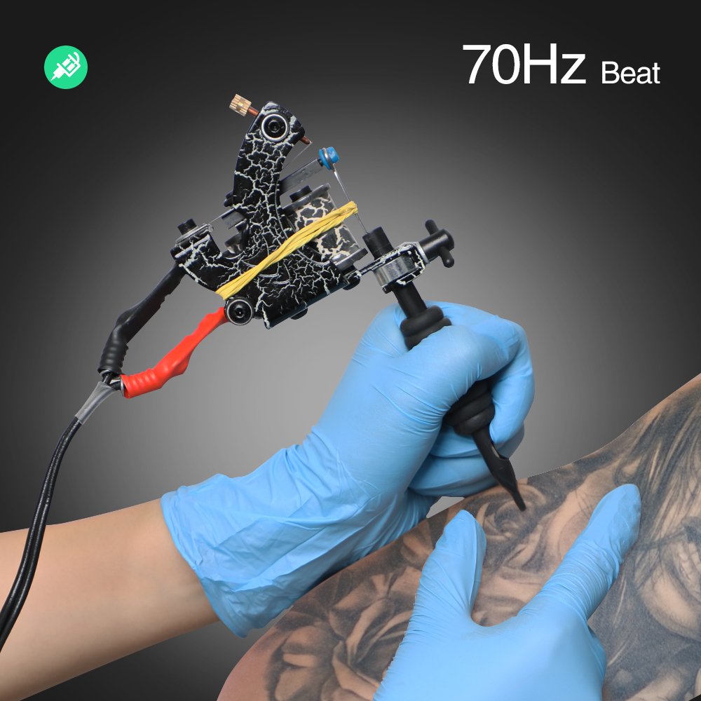 Solong Tattoo Traditional Pro Complete Tattoo Kit Liner & Shader Coil Tattoo Machines TK456