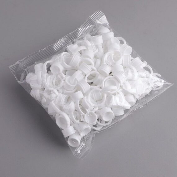 حلقات حامل حبر الوشم الصباغ للمكياج الدائم من Microblading 100 قطعة