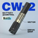 CNC CW2 trådlös tatueringsmaskin+dubbla batterier