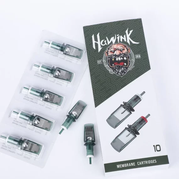 Hawinki ühekordselt kasutatava kasseti nõelad, kootud Magnum/M1, suur suurus 10 tk