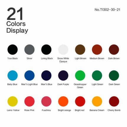 סט דיו קעקוע מקצועי של Solong 21 צבעים שלמים 1oz (30 מ&quot;ל)
