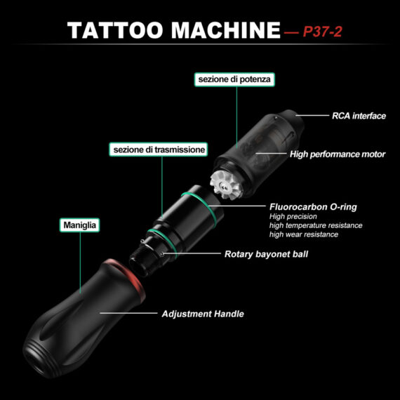 Hawink bežični komplet za tetoviranje HWP37KIT s digitalnim zaslonom i dvije baterije