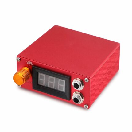 سولونج تاتو® ألومنيوم رقمي LCD وشم مزود طاقة باللون الأحمر