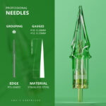 50PCS Mixed Size, Solong Tattoo Needles - The King's Sword Cartridges EN01S
