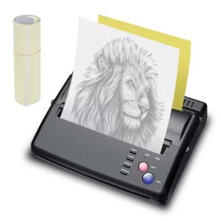 Máquina de transferencia de plantilla de tatuaje, fotocopiadora térmica negra para papeles de transferencia