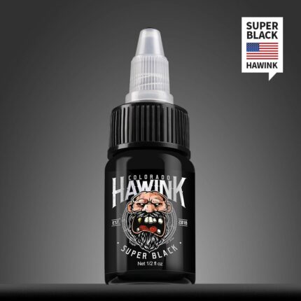 Hawink® super crna tinta za tetoviranje 1/2 oz