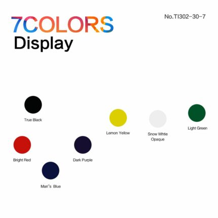 סט דיו קעקוע מקצועי של Solong 7 צבעים שלמים 1oz (30 מ&quot;ל)