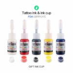 STIGMA Rotary Tattoo Machine Kit MK648 med 5 färger