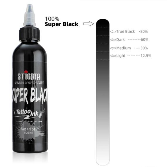 Stigma Black Scale Color Ink Tattoo Ink 4oz Super Black