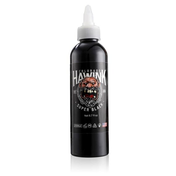 حبر الوشم الأسود الفائق HAWINK®، 6.7 أونصة (200 مل)