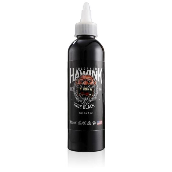 حبر الوشم الأسود الحقيقي HAWINK®، 6.7 أونصة