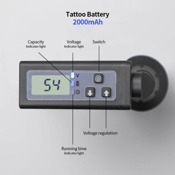 2020 nowe złącze RCA ekran LCD tatuaż bezprzewodowa bateria P197