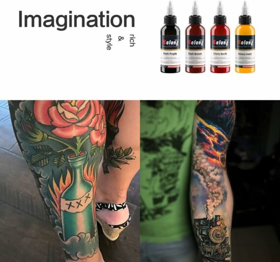 Set od 21 boje, 1 oz - Solong profesionalna tinta za tetoviranje TI302-30-21