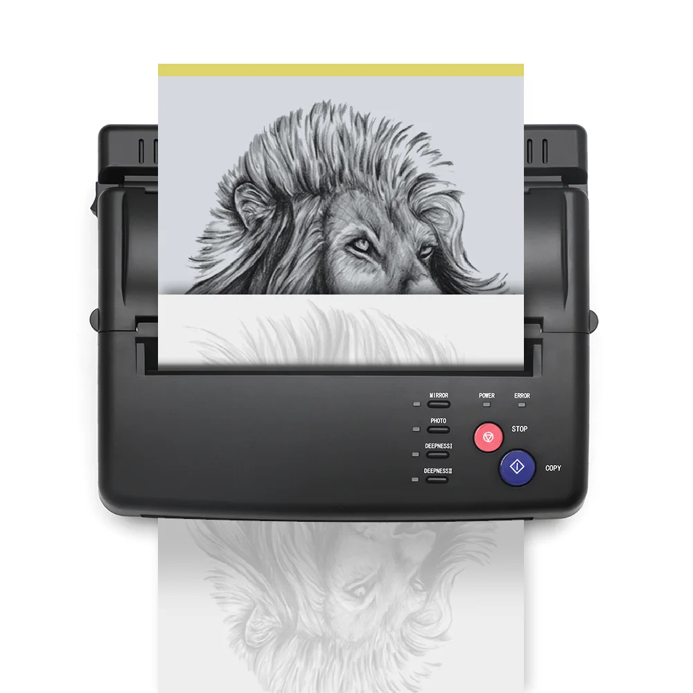 Tattoo Stencil Printer With Free 20PCS Transfer Paper Thermal Copier  Machine for Tattoo Transfer Temporary and Permanent TattoosBlack   Walmartcom