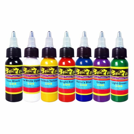 Solong Professional Tattoo Ink Set 14 Complete Colors