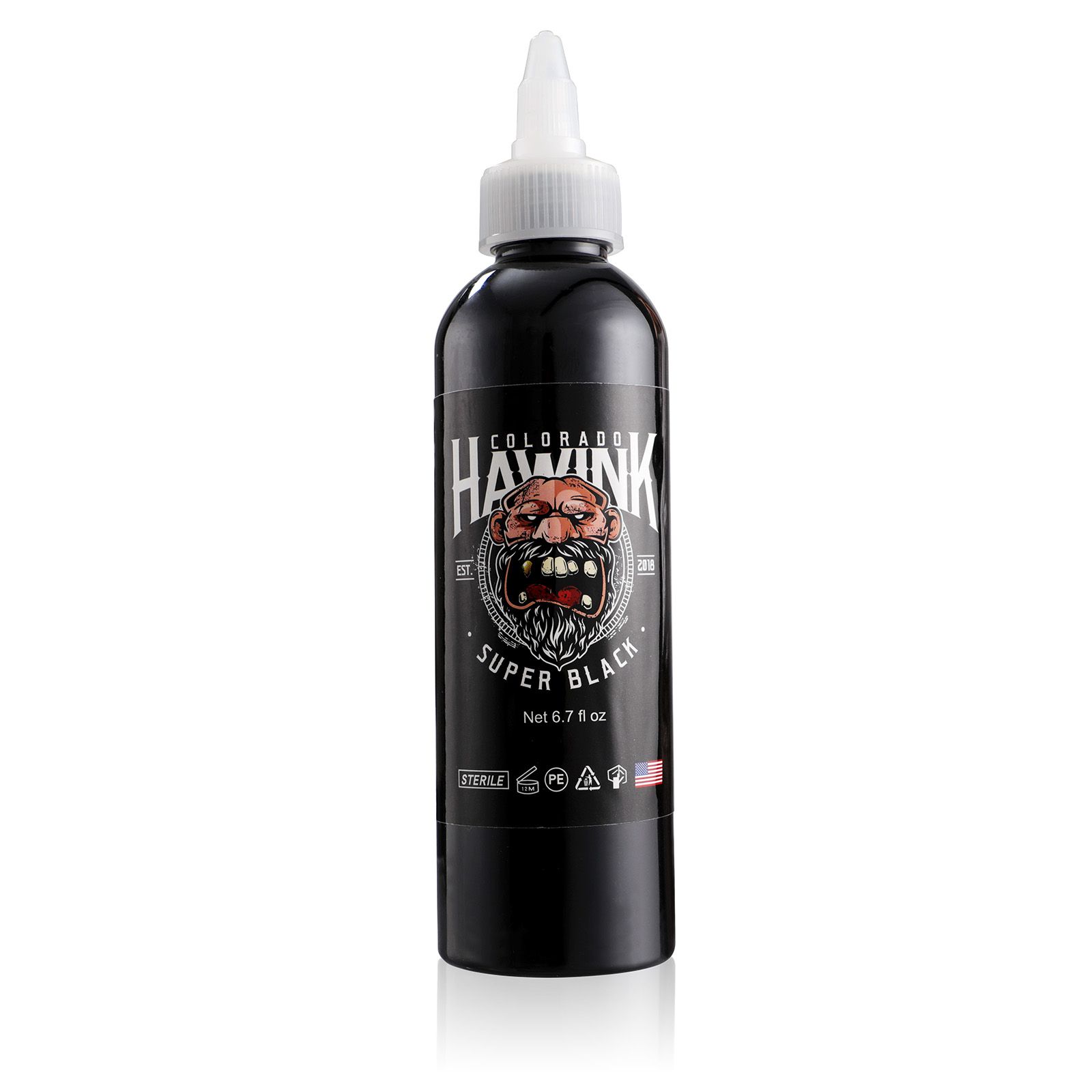 HAWINK® Super Black Tattoo Ink 6.7 OZ(200ml) - Solong Tattoo Supply