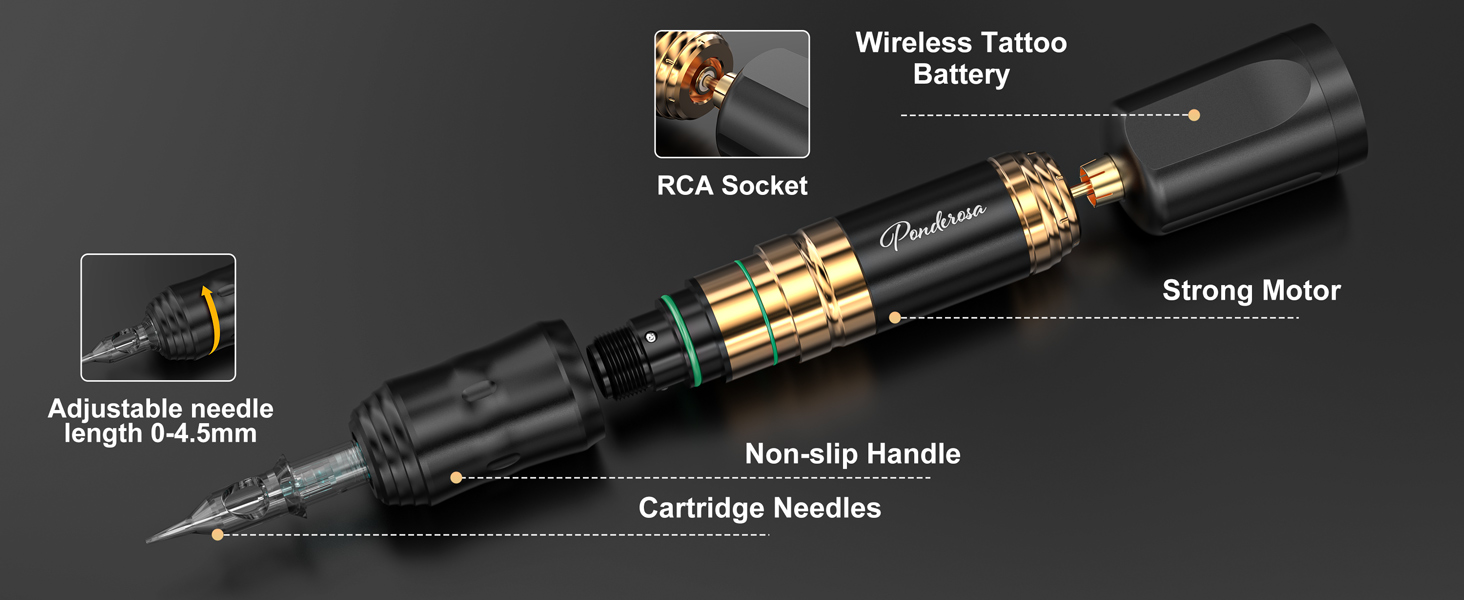 Wireless Tattoo Gun Tattoo Kit